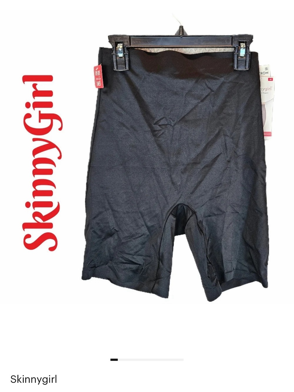 SkinnyGirl Smoother & Shapers Shapewear Sz M Black Tones Your Belly & Thighs